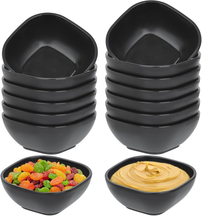 OZY 15 Pack Unbreakable Dipping Bowls, 4.5 OZ Soy Sauce Dishes,Wheat Straw Small Dessert Bowls,Small Prep Bowls，Dipping Sauce Cups, Dip Bowls for Side Dish, Snacks, BBQ，Ketchup - Image 1