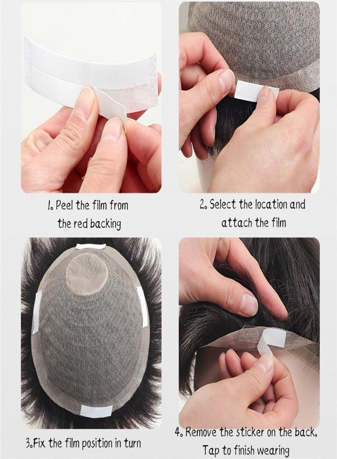 FITVERT 36 Pcs Pack Wig Tape Strips Hair Extension Hair Patch Tape for Men Bonding Tape Strong Tape for hair patch Double Sided Wig Tape for Men Hair Tape for Patch Toupee tape - Image 4