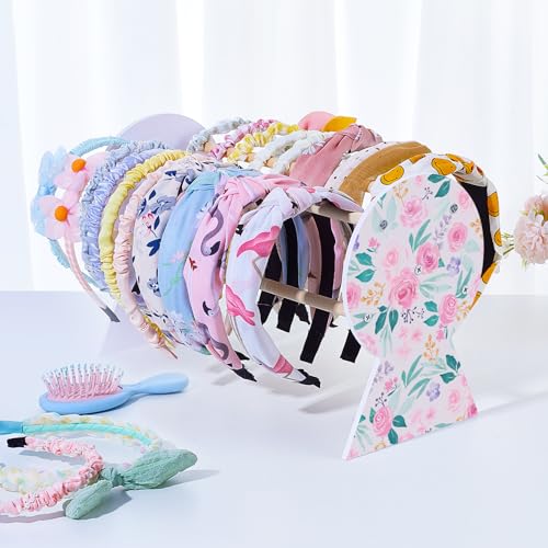 Basumee Headband Holder and Organizer for Hair Accessories - Display and Storage for Girls' Hair Hoops, Headbands, Home Decor - Image 5