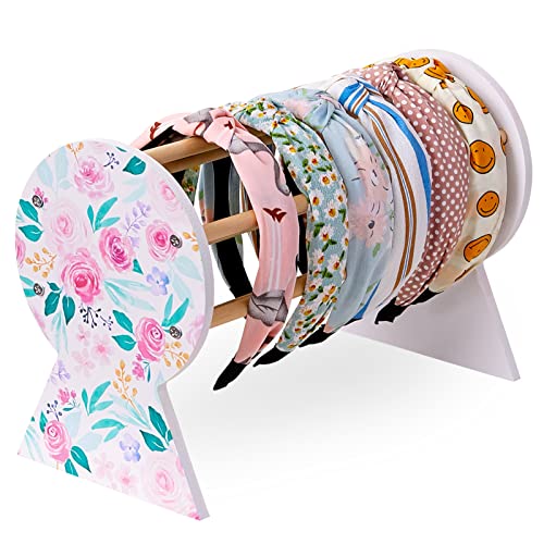 Basumee Headband Holder and Organizer for Hair Accessories - Display and Storage for Girls' Hair Hoops, Headbands, Home Decor - Image 1