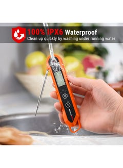 ThermoPro Tp03H Digital Instant Read Meat Thermometer For Grilling Waterproof Kitchen Food Thermometer With Calibration And Backlight Smoker Oil Fry Candy Thermometer  - Image 3