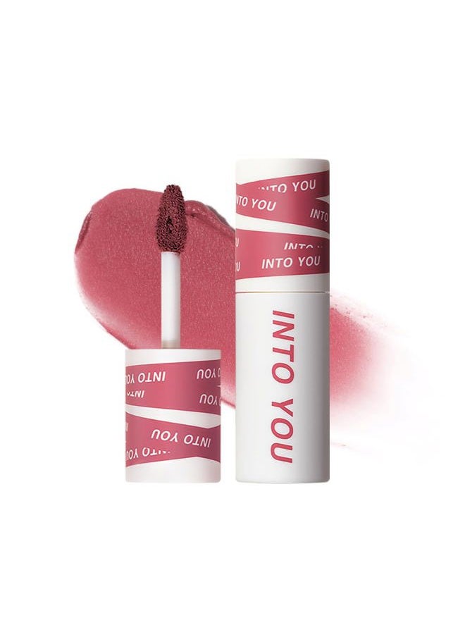 INTO YOU - Matte Lipstick, Super Stay Lipstick for Women, Waterproof, Long Lasting Lipstick, High Impact Lipcolor with Lightweight Lip Mud Texture, Dual-use for Lips and Cheek, Purple Lipstick (EM25) - Image 1