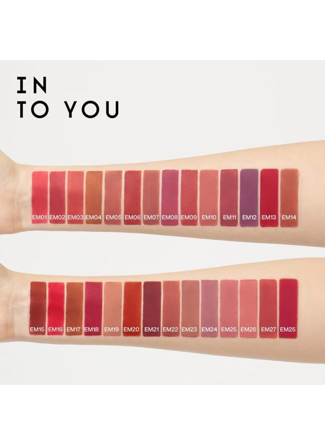 INTO YOU - Matte Lipstick, Super Stay Lipstick for Women, Waterproof, Long Lasting Lipstick, High Impact Lipcolor with Lightweight Lip Mud Texture, Dual-use for Lips and Cheek, Purple Lipstick (EM25) - Image 1