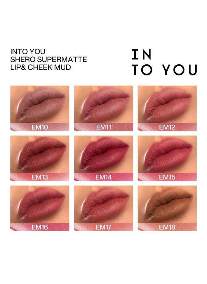 INTO YOU - Matte Lipstick, Super Stay Lipstick for Women, Waterproof, Long Lasting Lipstick, High Impact Lipcolor with Lightweight Lip Mud Texture, Dual-use for Lips and Cheek, Purple Lipstick (EM25) - Image 1