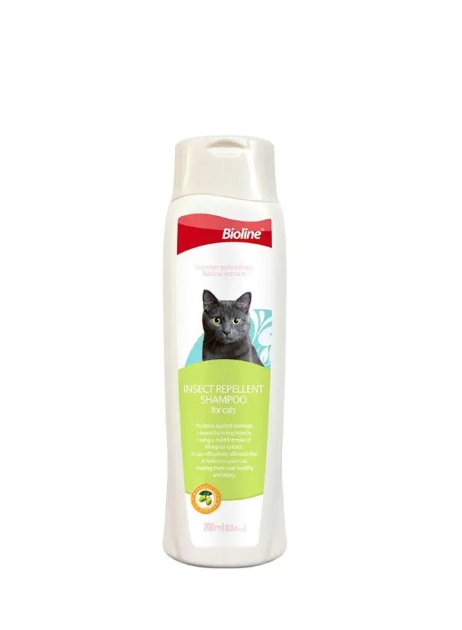 BIOLINE INSECT REPELLENT SHAMPOO FOR CATS