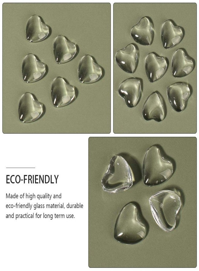 Beaupretty 100pcs Nail Display Chart Clear Glass Beads False Nail Tips Color Chart Easy To Select Favorite Color Heart - Image 5