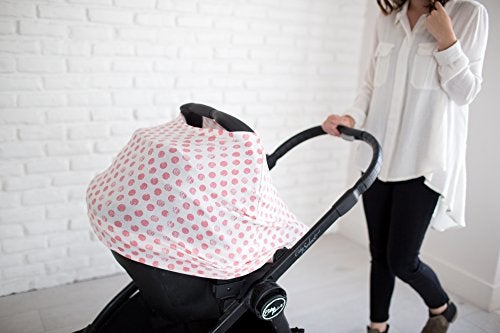 Copper Pearl Baby Car Seat Cover Canopy and Nursing Cover Multi-Use Stretchy 5 in 1 Gift Claire by Copper Pearl - Image 5
