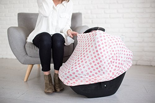 Copper Pearl Baby Car Seat Cover Canopy and Nursing Cover Multi-Use Stretchy 5 in 1 Gift Claire by Copper Pearl - Image 3