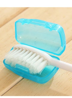 Generic 5pcs Portable Toothbrush Cover Holder Travel Hiking Camping Brush Cap Case Health Toothbrushes Protector Case Box For Bathroom  - Image 1