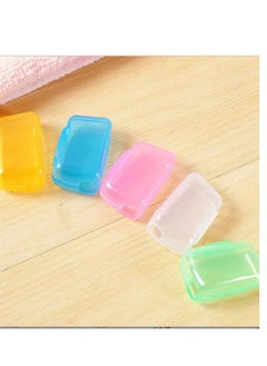 Generic 5pcs Portable Toothbrush Cover Holder Travel Hiking Camping Brush Cap Case Health Toothbrushes Protector Case Box For Bathroom  - Image 3