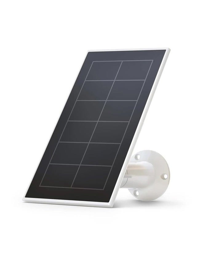 ARLO Essential Solar Panel Charger - Arlo Certified Accessory - Weather Resistant, 8 ft Power Cable, Adjustable Mount, Only Works with Arlo Essential and Essential XL Cameras, White - VMA3600 - Image 1