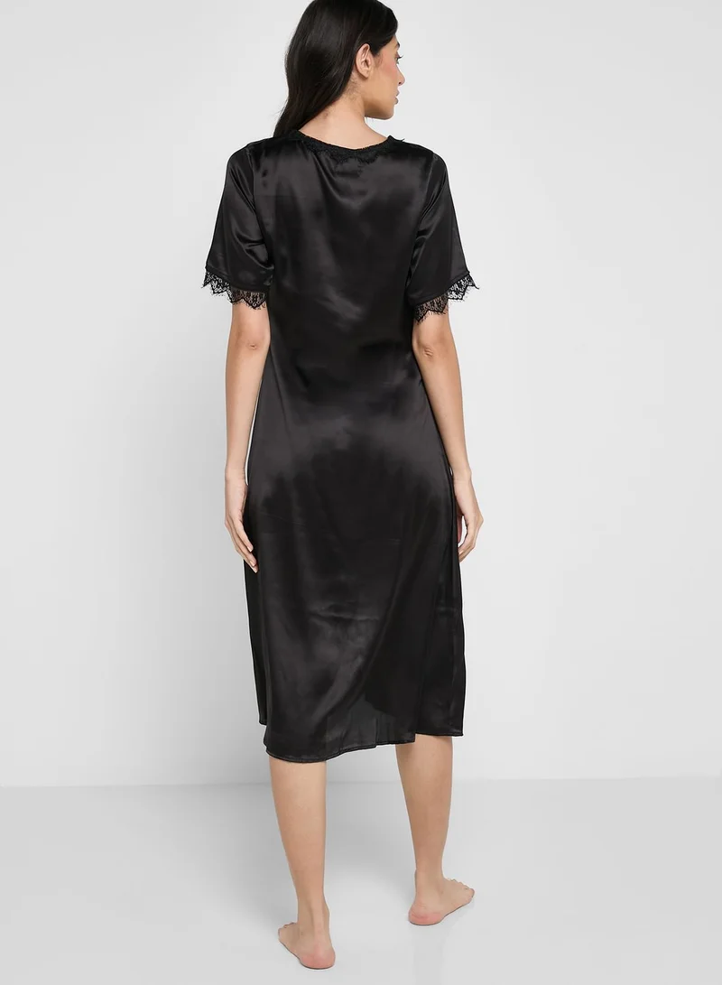 ELLA 3 Piece Solid Night Set