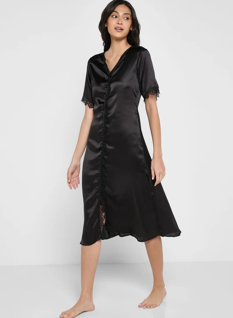ELLA 3 Piece Solid Night Set