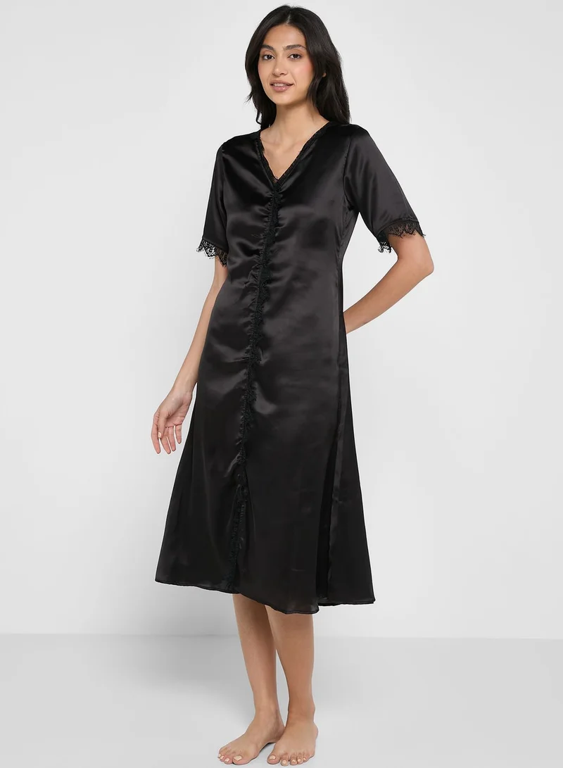 ELLA 3 Piece Solid Night Set
