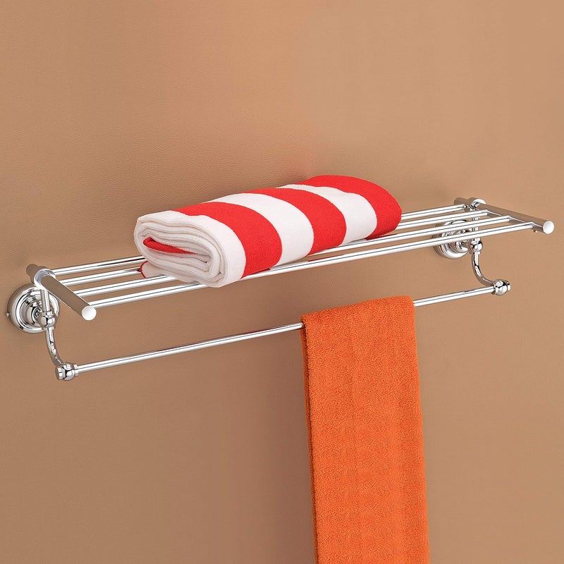 plantex Plantex Stainless Steel 304 Grade Towel Rack with Stainless Steel 304 Grade Skyllo Bathroom Accessories Set 5pcs (Towel Rod/Napkin Ring/Tumbler Holder/Soap Dish/Robe Hook)  - Image 3