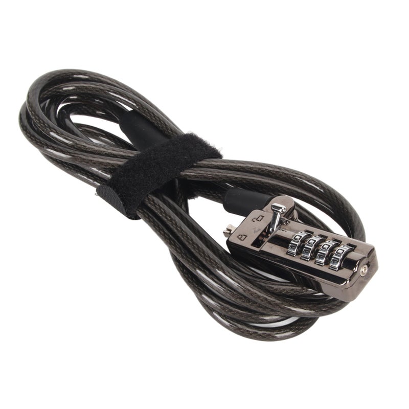 Laptop Lock 4 Digit Cipher Durable Portable Computer Security Cable with Lock for DELL - Image 1