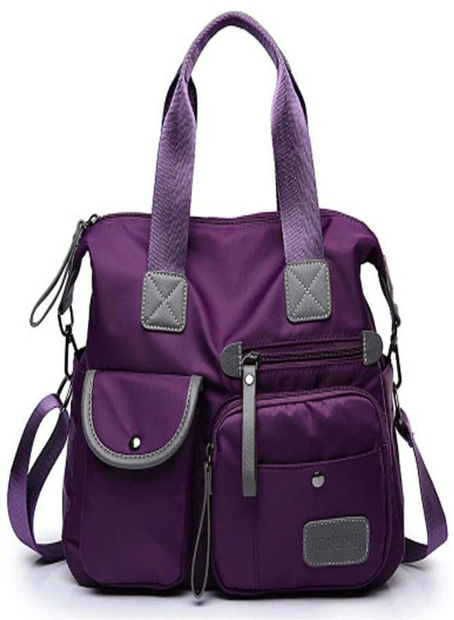 FiveloveTwo Women Ladies Multipocket Nylon Hobo Top-handle Bags Shoulder Crossbody Bag Totes Satchels Handbags and Purses… - Image 1