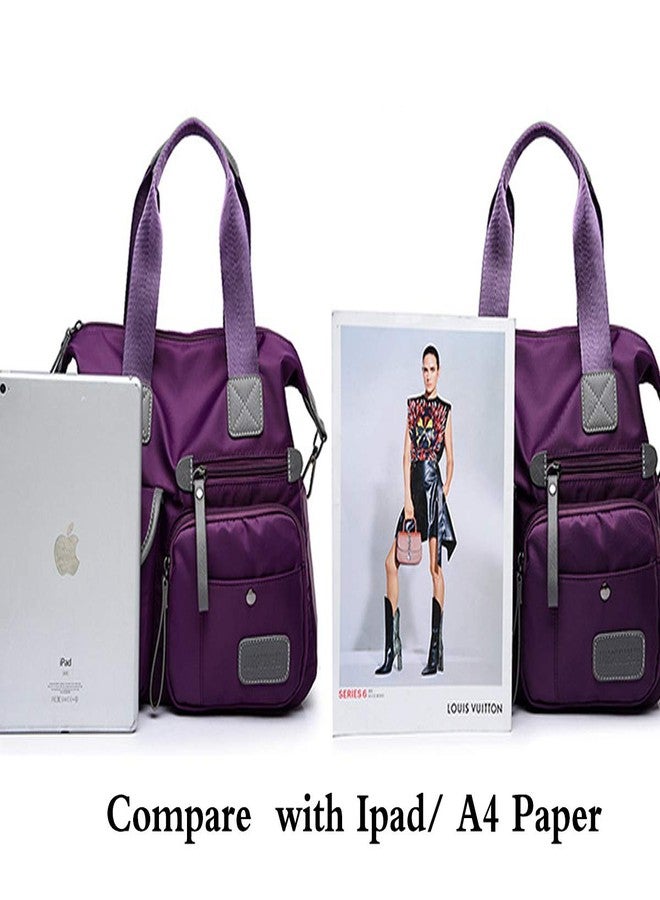 FiveloveTwo Women Ladies Multipocket Nylon Hobo Top-handle Bags Shoulder Crossbody Bag Totes Satchels Handbags and Purses… - Image 4