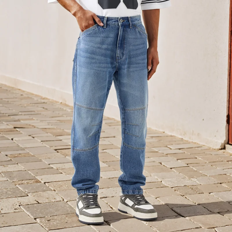 Lee Cooper Panelled Jeans with Pockets