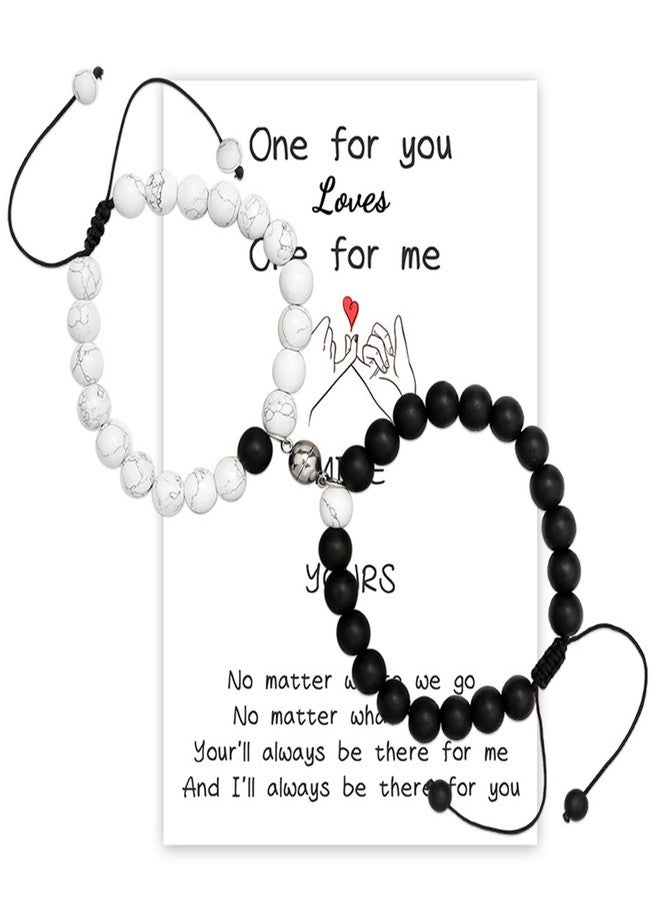 72ore Couples Bracelets Matching Bracelets for Couples Bead Bracelets Valentines Bracelets Valentines Day Gifts Couple Gifts - Image 1