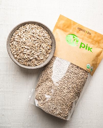 Yupik Organic Sunflower Seeds, No Shell, 2.2 lb (35.2 oz), Non-GMO, Vegan, Gluten-Free, Kosher, Raw Seeds, Salt-Free, Oil-Free, Source of Fiber & Iron, Healthy Snack, Ideal for Baking & Topping - Image 4