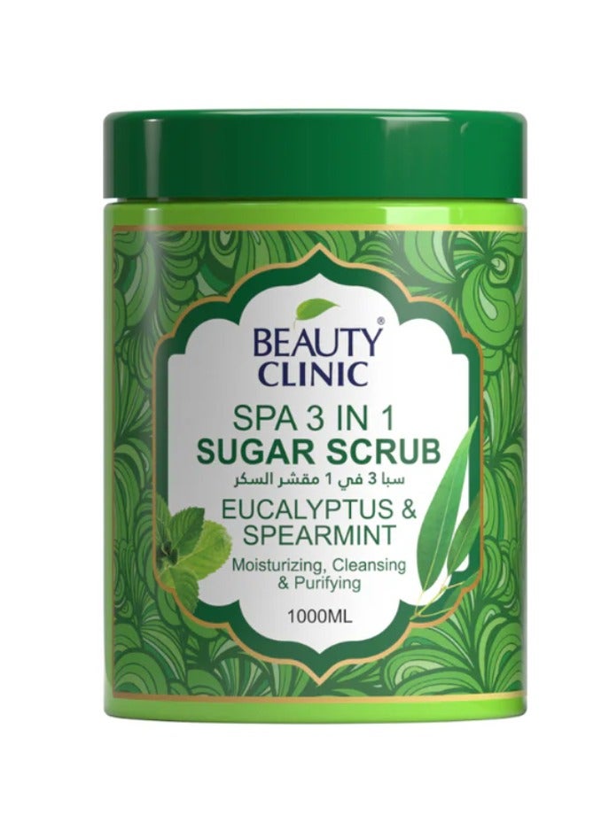 Spa 3 in 1 Sugar Scrub – Eucalyptus And Spearmint 1000 ml