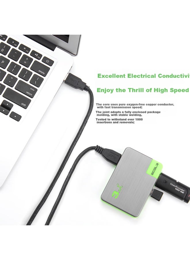 Ecola (ecola) Computer Desk Stand Four-in-one Usb 3.0 Splitter High Speed 4-port Expansion Hub Dock Notebook Computer One Drag Four Multi-interface Converter Uhub300bg
