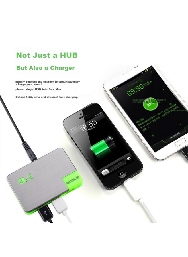 Ecola (ecola) Computer Desk Stand Four-in-one Usb 3.0 Splitter High Speed 4-port Expansion Hub Dock Notebook Computer One Drag Four Multi-interface Converter Uhub300bg