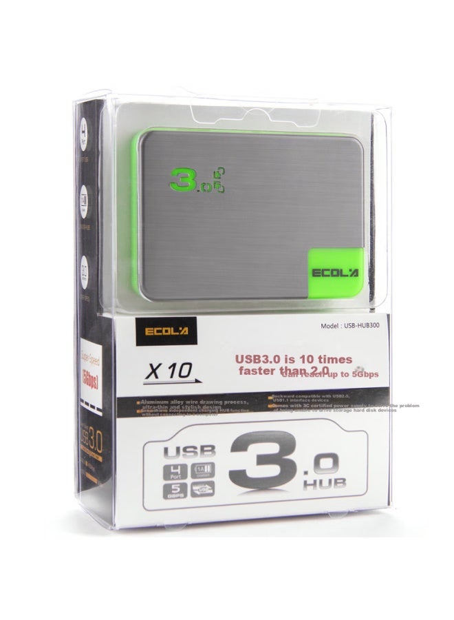 Ecola (ecola) Computer Desk Stand Four-in-one Usb 3.0 Splitter High Speed 4-port Expansion Hub Dock Notebook Computer One Drag Four Multi-interface Converter Uhub300bg