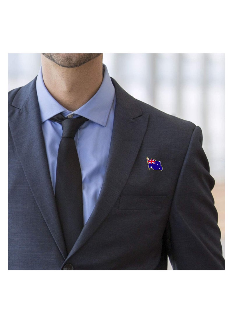 PRINTSHOP4ME - Australia National Flag Lapel Pins and Brooch Badge to show your patriotism for Australia (Flag Badge) - Image 1