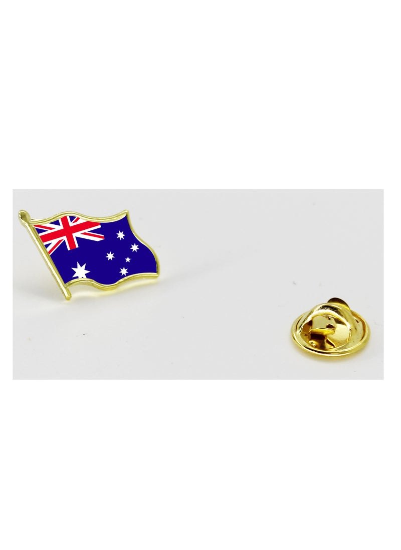 PRINTSHOP4ME - Australia National Flag Lapel Pins and Brooch Badge to show your patriotism for Australia (Flag Badge) - Image 1