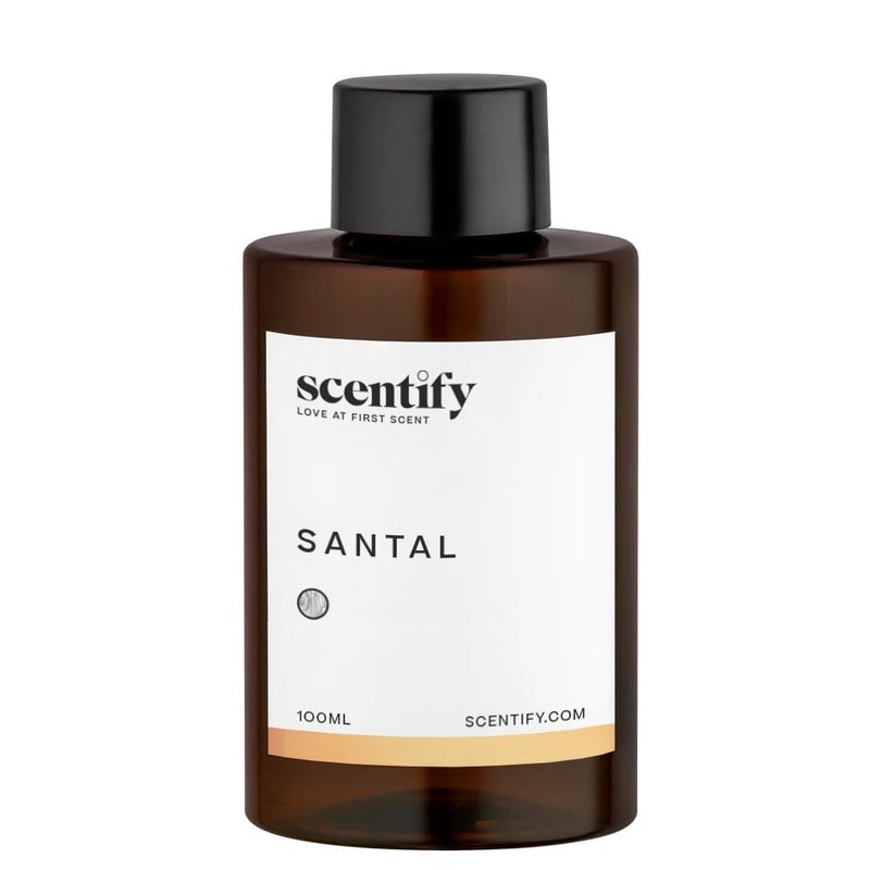 Scentify Santal Aroma Oil Refill Scent for Oil Diffusers - Iris, Amber, Sandalwood, Cedar Scents - Luxurious Relaxing Aromatherapy Diffuser Fragrance 100ml, 3.38 oz - Image 1
