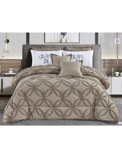Moon King-size striped double bed sheet set, 230 x 250 cm  - Image 1