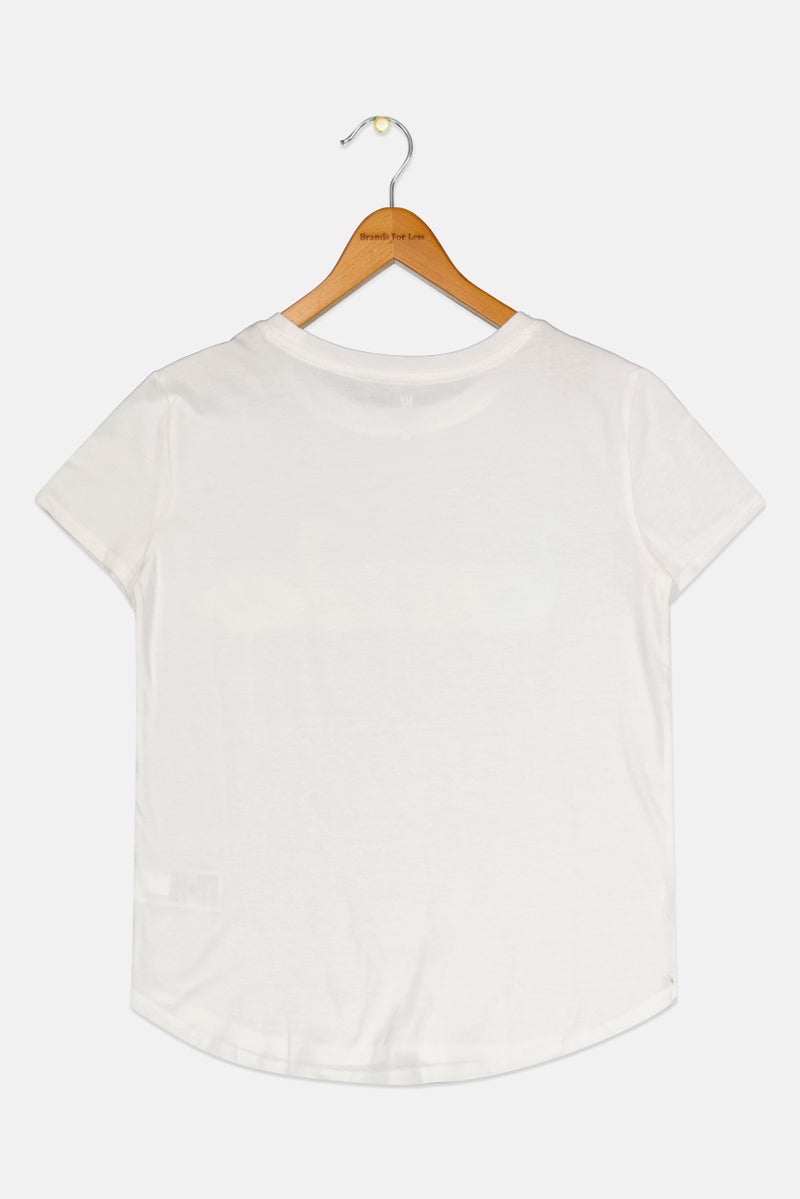 GAP Kids Girl Sequined Short Sleeve Top, White  - Image 2