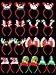 HOVACY 18 Pcs Light Up Christmas Headband Chrstmas LED Lighting up Headbands Chrismas Tree Santa Hat Elf Hat Xmas Headwear Christmas Decorations for Xmas Party Favors Costume Decor Supplies - Image 2