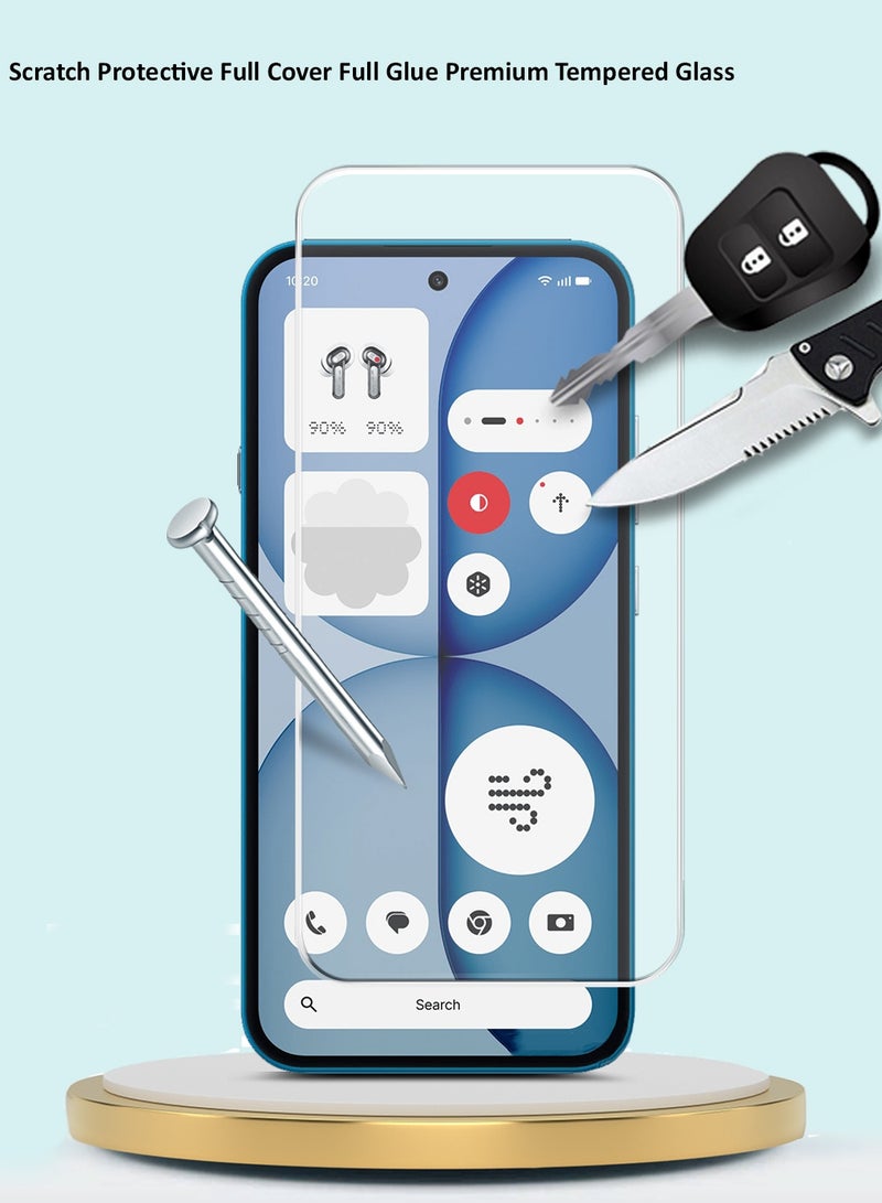 GMAX Nothing Phone (4a) 5G 2026 GMAX Premium Series Curved Edges 9H 2.5D Tempered Glass Screen Protector - Clear - Image 3