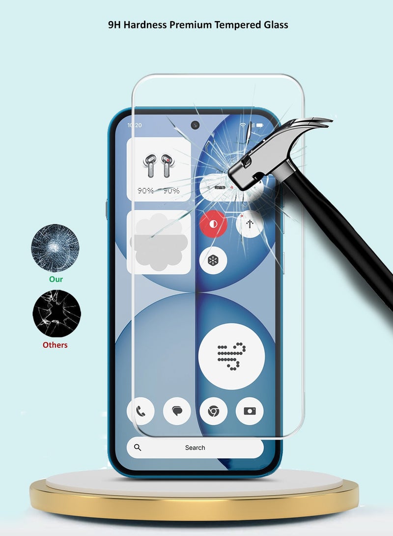 GMAX Nothing Phone (4a) 5G 2026 GMAX Premium Series Curved Edges 9H 2.5D Tempered Glass Screen Protector - Clear - Image 5