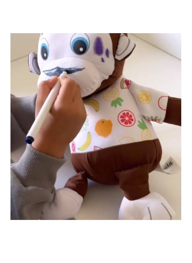 Crayola - Colour Me Plush Monkey - Image 1
