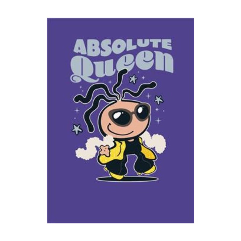 UK Greetings Bubblegum Blank Congratulations Absolute Queen Greeting Card - Image 1