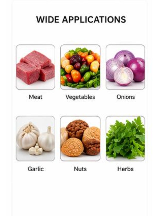SILVER CREST Electric Food Chopper 3L 400W Stainless Steel Bowl Multi-Function Meat Grinder Vegetable Cutter 2 Speed Kitchen Processor - Image 4