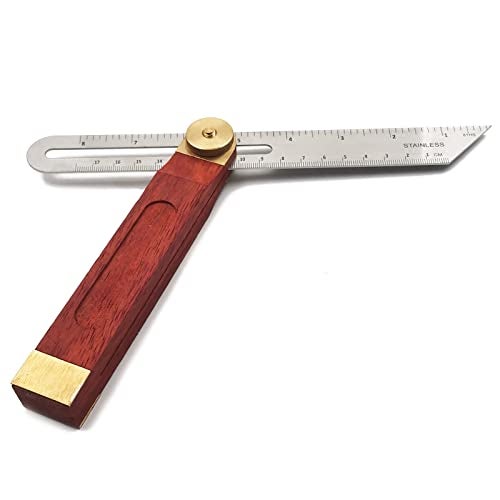 LYFJXX Bevel Gauge, Sliding Bevel Gauge, 8 Inch T Bevel Angle Finder with Wooden Handle T Measurements Ruler for for Craftsman Carpenter - Image 2
