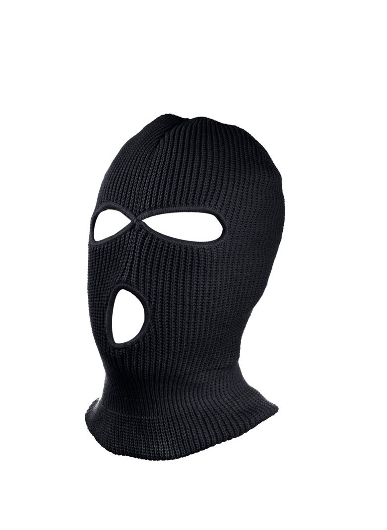 Generic Unisex Face Mask 3 Hole Balaclava Cycling Hat (Black) 