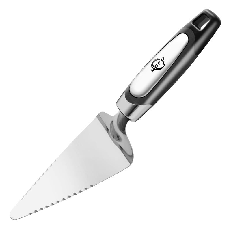 VOFO Flatware Pie Server Stainless Steel Cake Pizza Cutter Tart Dessert Slicer (Black) - Image 1