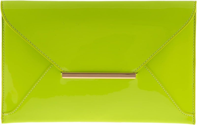 JNB Faux Patent Leather Envelope Candy Clutch Bag | Faux Patent Leather, Candy - Image 1