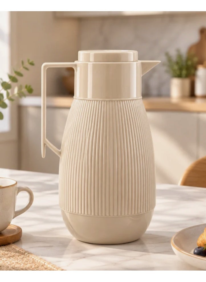 AKDC Uniqui Ribbed Vacuum Flask - 1000ml - Image 2