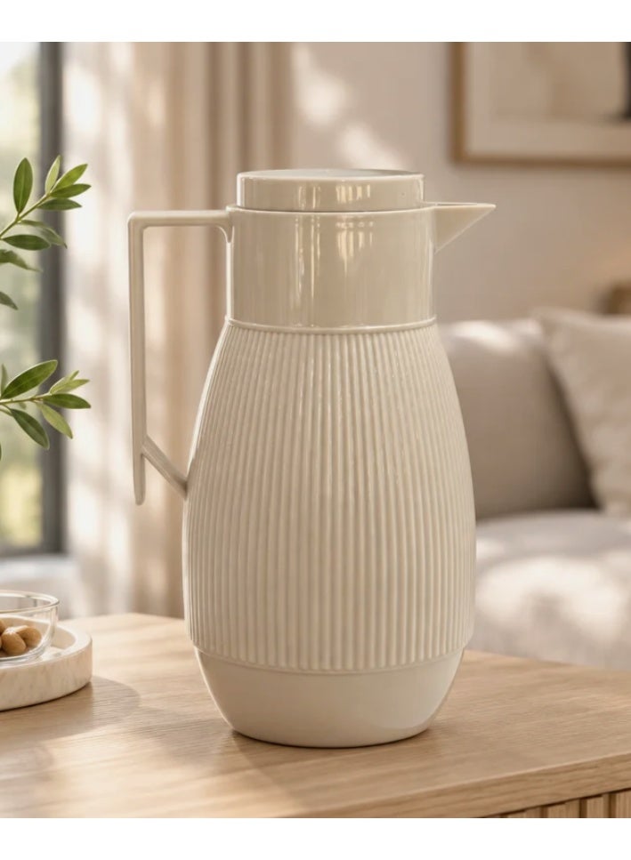 AKDC Uniqui Ribbed Vacuum Flask - 1000ml - Image 1