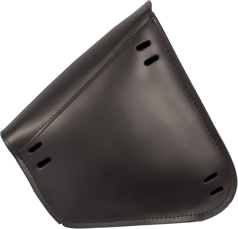 Dowco Willie & Max Black Leather Motorcycle Swingarm Bag - Image 4