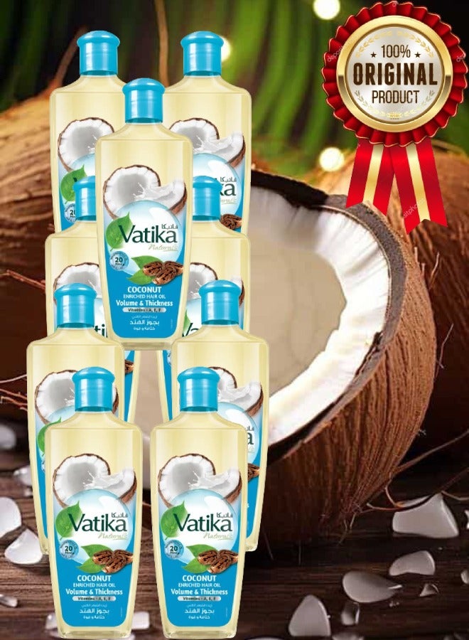 VATIKA 9 Pieces Vatika Naturals Coconut Enriched Hair Oil 200ML  - Image 1