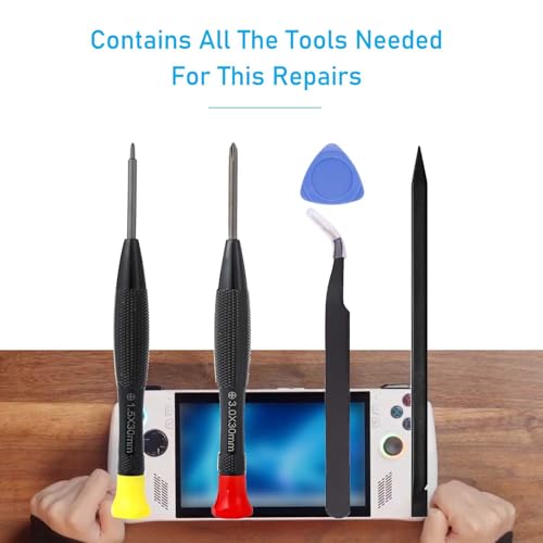 Ikpek 2 Pack Joysticks replacement for Asus ROG Ally RC71L Handheld Console, Joystick for GPD win3 Windows 10 Handheld Game Laptop Thumb Sticks 3D Analog Rod Replace Accessories with Repair Tools - Image 4