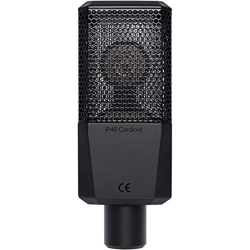 Lewitt LCT-240 Pro Condenser Microphone (Black) Bundle with Studio Monitor Headphone, Pop Filter & XLR Cable - Image 3